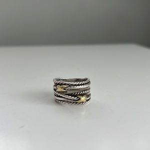 David Yurman Double X Crossover Ring